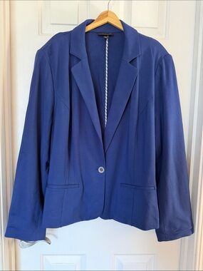 Lane Bryant Deep Blue Single-Button Blazer size 26/28